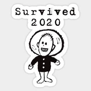 We survived the Corona virus 2020 t-shirt Sticker